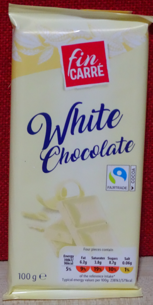 fin carre white chocolate