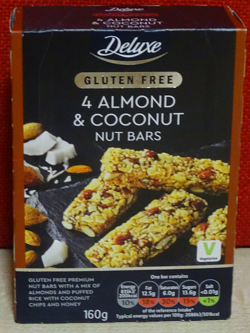 Lidl's Deluxe 4 Almond & Coconut Nut Bars